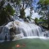 La cascade Trang devient une destination attrayante à Hoa Binh grâce à ses magnifiques paysages. Photo: VNA