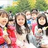 Filles de familles biculturelles vietnamo-sud-coréennes. Photo: VNA 