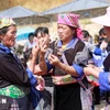 Le marché de Ta Mung est un lieu qui attire un grand nombre de touristes désireux de découvrir les caractéristiques culturelles typiques de Lai Chau en particulier et du Nord-Ouest en général. Photo : VNA