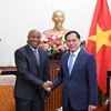 Le vice-Premier ministre et ministre des Affaires étrangères Bui Thanh Son (droite) et le vice-ministre tanzanien des Affaires étrangères et de la Coopération est-africaine, Cosato David Chumi. Photo: VNA