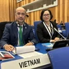 越南驻奥地利兼驻斯洛文尼亚大使阮忠坚出席联合国工业发展组织第20届大会。图自越通社