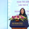 越南外交部副部长、海外越南人国家委员会主任黎氏秋姮。图自vietnam+