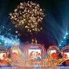 Fireworks show at the opening ceremony of the Red Flamboyant Festival in Hai Phong city. (Photo: baohaiphong.vn)