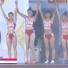 Four Vietnamese athletes win the gold medal in the women's 4x400m relay team at the 2024 Asian Relay Championship in Thailand on May 21. (Photo: dangcongsan.vn)