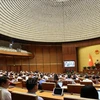 National Assembly deputies discuss issues on socio-economic development and State budget on May 29. (Photo: VNA) 