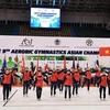 The 9th Aerobic Gymnastics Asian Championship officially kicks off on June 8 in Hanoi. (Photo: VNA)