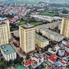 Social housing blocks in Hanoi for workers at the Thang Long Industrial Park. The target is that all industrial parks and export processing zones in the city have social housing. (Photo: VNA)