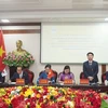 Chairman of the Ha Nam People's Committee Truong Quoc Huy speaks at the MoU signing ceremony. (Photo: baohanam.com.vn) 