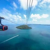 The cable car to Hon Thom provides a breath-taking panoramic view of Phu Quoc sea and sky. (Photo: Sun Group)