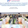 The 3rd ASEAN Women Leaders' Summit, themed “Strengthening care economy and resilience towards ASEAN Community post-2025,” takes place in Vientiane, Laos. (Photo: VNA broadcasts)