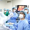 A robot-assisted laparoscopic surgery being performed at K Hospital. (Photo: courtesy of K Hospital) 