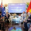 Representatives from Gia Lai province and New South Wales state at the workshop on connecting trade and investment cooperation between the two localities. (Photo: VNA)