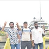 Indian tourists visit Ha Long Bay in the northeastern province of Quang Ninh. (Photo: VNA)