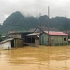 Houses in Tan Hoa commune, Minh Hoa district, Quang Bình province, submerged in water from 0.5 to 2m. (Photo thanhnien.vn) 