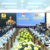 The 12th deputy ministerial-level annual meeting between Vietnam's Ministry of Public Security (MPS) and the Ministry of Home Affairs of Singapore takes place in Hanoi on October 8. (Photo: Courtesy of MPS)