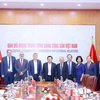 Representatives of the Communist Party of Vietnam (CPV) and the French Communist Party (PCF) attend the 4th theoretical workshop. (Photo: VNA)