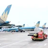 Planes at the Noi Bai International Airport. (Photo: VNA)