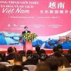 Prime Minister Pham Minh Chinh speaks at a programme introducing Vietnam’s culture and tourism in Chongqing city on November 8. (Photo: VNA)