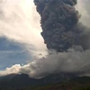 Mount Lewotobi Laki-Laki in eastern Indonesia erupts again on November 8. (Photo: Xinhua/VNA)