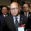 Indonesian Investment Minister Rosan P. Roeslani delivers a press statement after accompanying President Prabowo Subianto to a meeting with the US-Indonesia Society in Washington D.C. on November 11. (Photo: ANTARA)