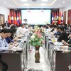 Representatives from the Governments of Vietnam and Laos meet in Vientiane on November 12 to discuss preparations for the 47th meeting of the Vietnam-Laos Intergovernmental Committee for Bilateral Cooperation. (Photo: VNA)