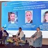 Speakers at the international workshop on enhancing asset recovery capacity in Ha Long city, the northern province of Quang Ninh. (Photo: VNA)