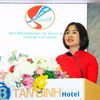 Chairwoman of the provincial Women's Union of Quang Binh province Diep Thi Minh Quyet speaks at the workshop (Photo: VNA)