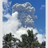 The eruption also expells sand, carried westward by the wind. (Photo: Bernama)