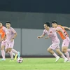 Vietnamese players practise on June 10 in Basra in preparation for the match versus hosts Iraq at the 2026 World Cup qualification match on June 12. (Photo: VFF)
