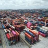 A container depot in Hai Phong Port. (Photo: VNA)