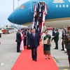 President To Lam arrives in Vientiane on July 11 morning, beginning a two-day state visit to Laos. (PHoto: VNA)