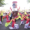 Artists reenact the wedding procession of Vietnamese Princess Ngoc Hoa and Japanese merchant Araki Sotaro. (Photo: VNA)