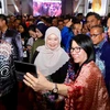 Malaysia's Education Minister Fadhlina Sidek (centre) at the 2024 National Teachers’ Day celebration in Kuantan today. (Facebook Photo )