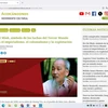 Screenshot of the article on President Ho Chi Minh posted on Acercandonos Cultura website (Photo: VNA)