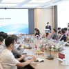 An overview of the working session between a delegation of press agencies in the Republic of Korea and leaders of Thai Binh province (Photo: VNA)