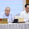 越南计划与投资部副部长杜诚忠回答记者提问。图自越通社