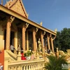 Pagoda de los jemeres en la Aldea de Cultura y Turismo de las Etnias de Vietnam. (Fuente: Nhan Dan)