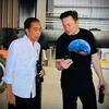 El director ejecutivo de Tesla, Elon Musk, con el presidente Joko Widodo (Fuente: Reuters)