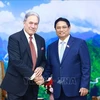 El primer ministro Pham Minh Chinh y el viceprimer ministro y titular de Relaciones Exteriores de Nueva Zelanda, Winston Peters. (Fuente: VNA)