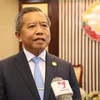 Boviengkham Vongdara, ministro laosiano de Tecnología y Comunicaciones y presidente de la Asociación de Amistad Laos-Vietnam. (Fuente: VNA)