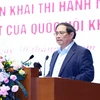 El primer ministro de Vietnam, Pham Minh Chinh, en el evento. (Fuente; VNA)