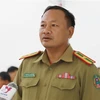 El estudiante de la Academia Política de la Seguridad Pública Popular de Laos, Vonethong Duangchanphom. (Fuente: VNA)