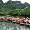 Turistas en el complejo turístico de Trang An. (Fuente: VNA)