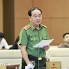 越共中央委员、中央公安党委副书记、公安部副部长陈国祖上将。图自越通社