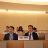 联合国人权理事会通过由越南共同提案的决议。图自越通社