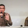 泰国警方17日举行新闻发布会，通报案件相关情况。图自Getty Images