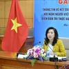 La vice-ministre des Affaires étrangères, Le Thi Thu Hang, également responsable de la Commission d’État pour les affaires relatives aux Vietnamiens à l’étranger. Photo: VNA