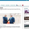 Le journal électronique ThmeyThmey publie un article sur la visite du président To Lam au Cambodge. Photo: capture d'écran