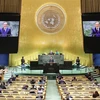 Le secrétaire général du Parti communiste du Vietnam (PCV) et président vietnamien, To Lam, prononce un discours lors du débat général de la 79e session de l’Assemblée générale de l’ONU. Photo: VNA