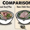 Key differences between Hanoi and Nam Dinh beef pho